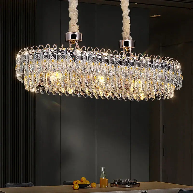 Modern chrome decorbites crystal chandelier for living room