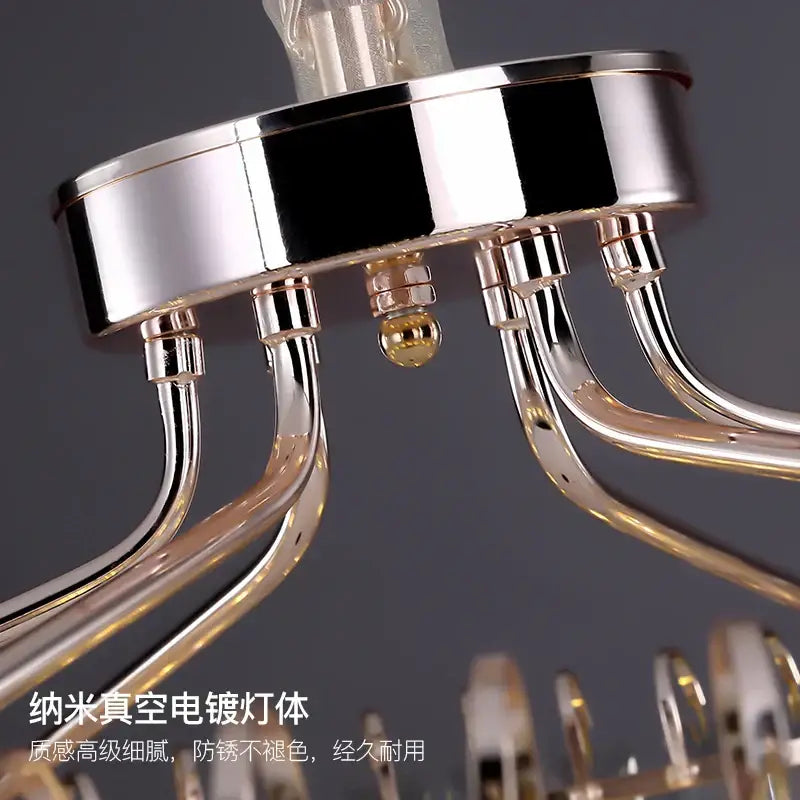 Modern chrome decorbites crystal chandelier for living room