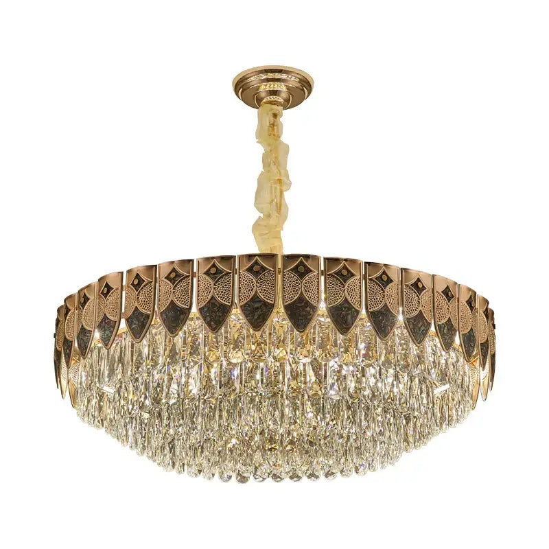 Modern gold geometric decorbites crystal chandelier for dining room