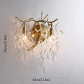 Decorbites crystal chandelier gold branch luxury living room light