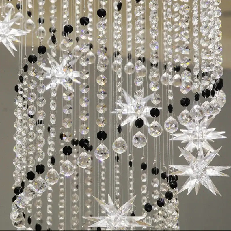 Modern spiral decorbites crystal chandelier for living room staircase