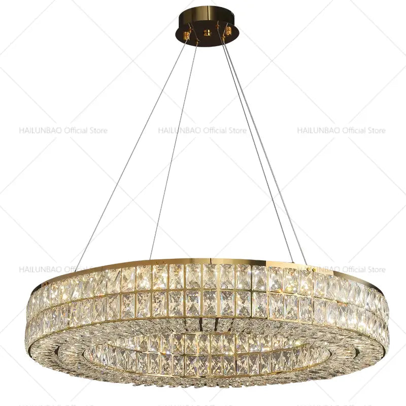 Modern luxury gold decorbites crystal chandelier for living room