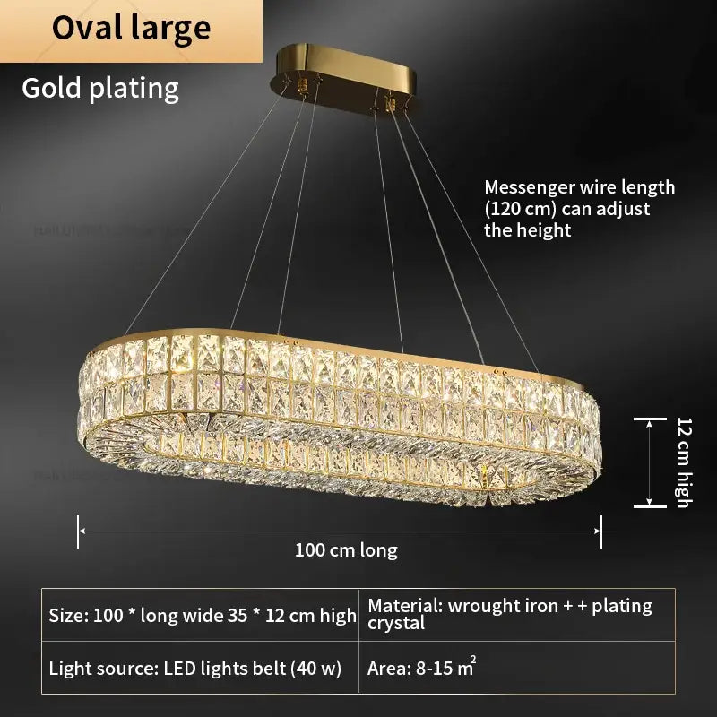 Modern luxury gold decorbites crystal chandelier for living room