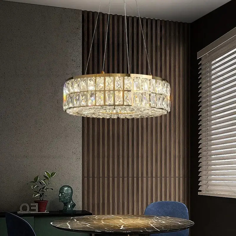 Modern luxury gold decorbites crystal chandelier for living room