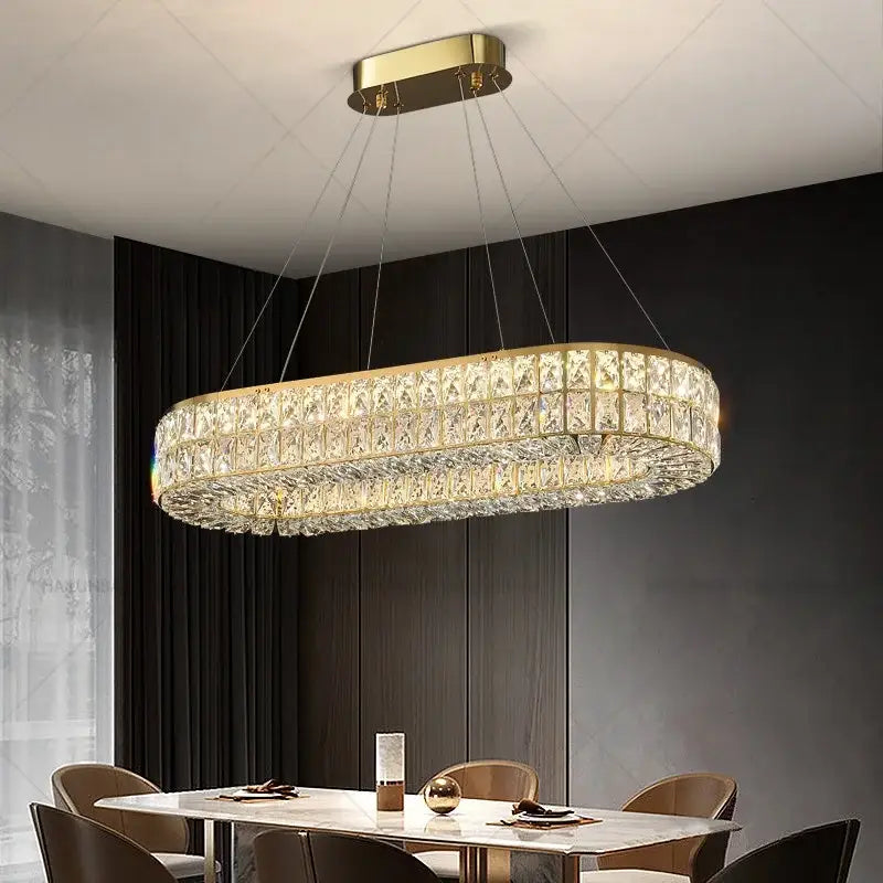 Modern luxury gold decorbites crystal chandelier for living room