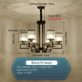Modern gold geometric decorbites crystal chandelier living room light