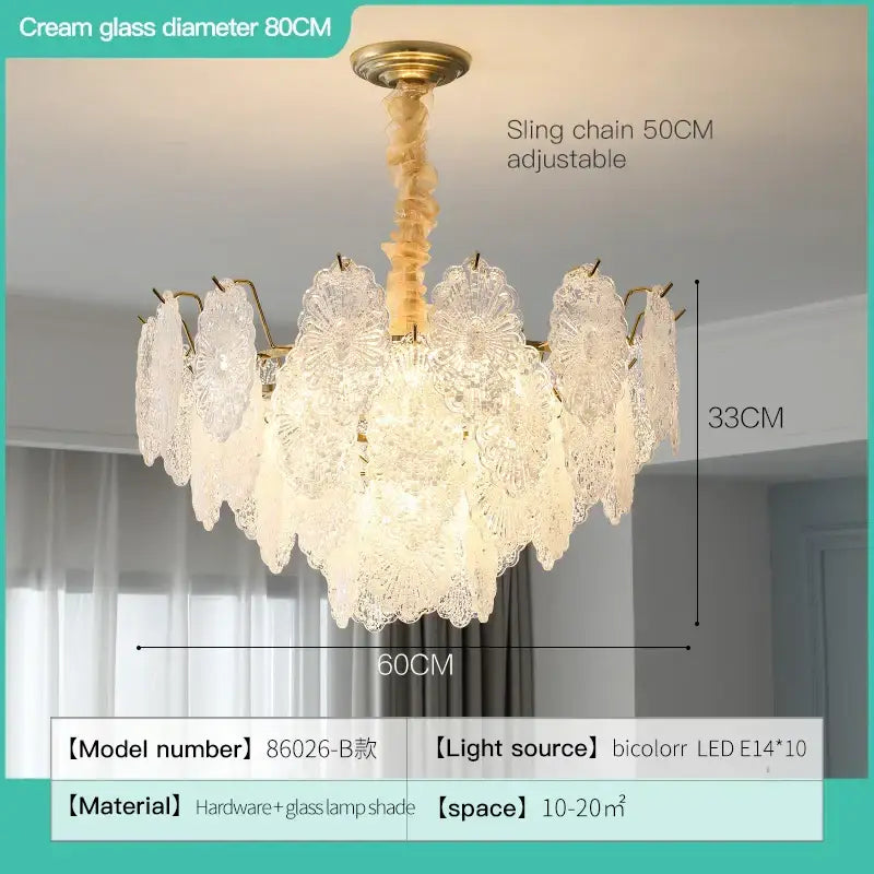 Modern white and gold decorbites crystal chandelier bedroom light