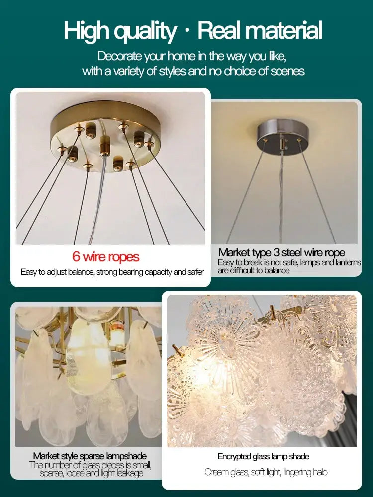 Modern white and gold decorbites crystal chandelier bedroom light