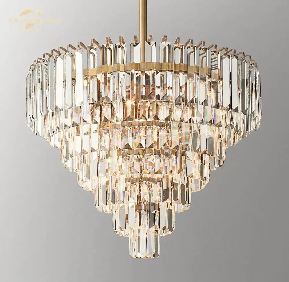 Modern brass decorbites crystal chandelier dining room pendant light