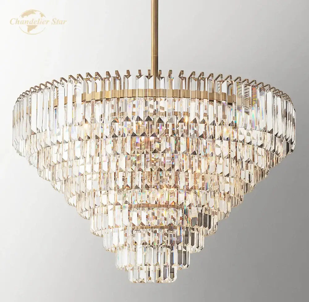Modern brass decorbites crystal chandelier dining room pendant light
