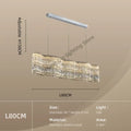 Modern circular crystal chandelier pendant light for dining room