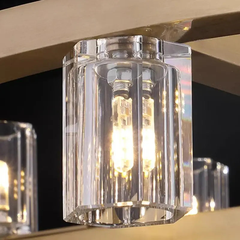Modern gold tiered chandelier pendant light for dining room