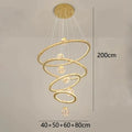 Golden spiral decorbites crystal chandelier stair living room light