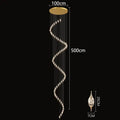 Modern teardrop crystal chandelier living room pendant light