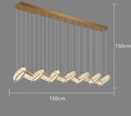 Modern gold zigzag crystal chandelier stair pendant living room