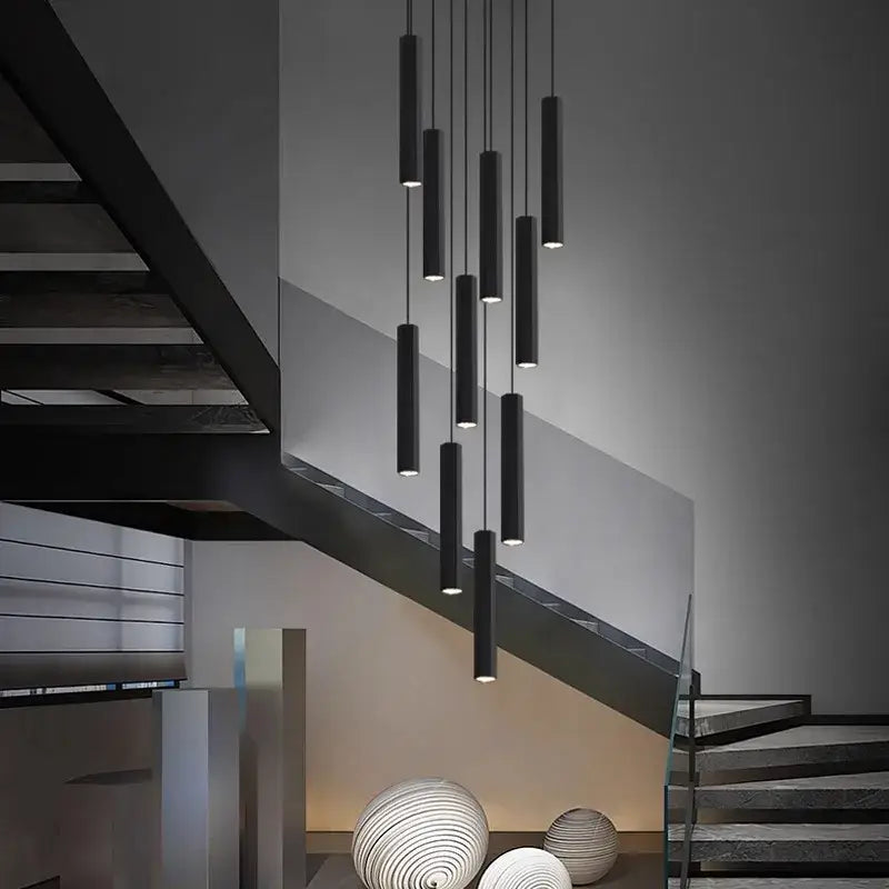 Modern black decorbites crystal chandelier living room pendant light