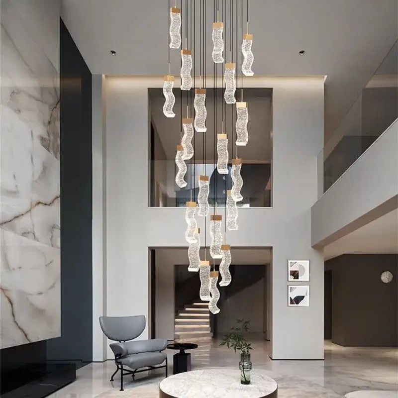 Modern gold decorbites crystal chandelier living room pendant lamp