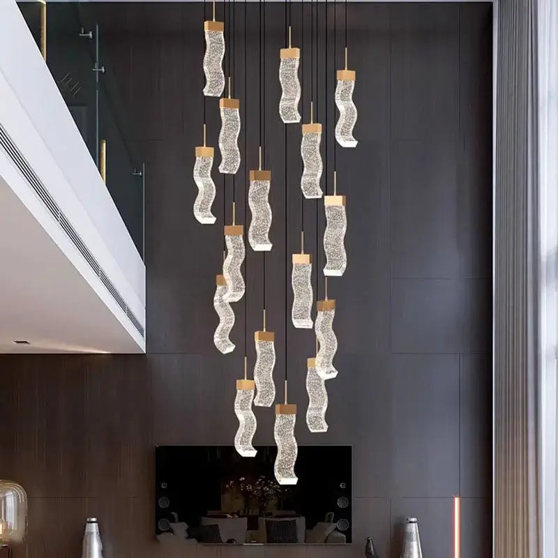 Modern gold decorbites crystal chandelier living room pendant lamp