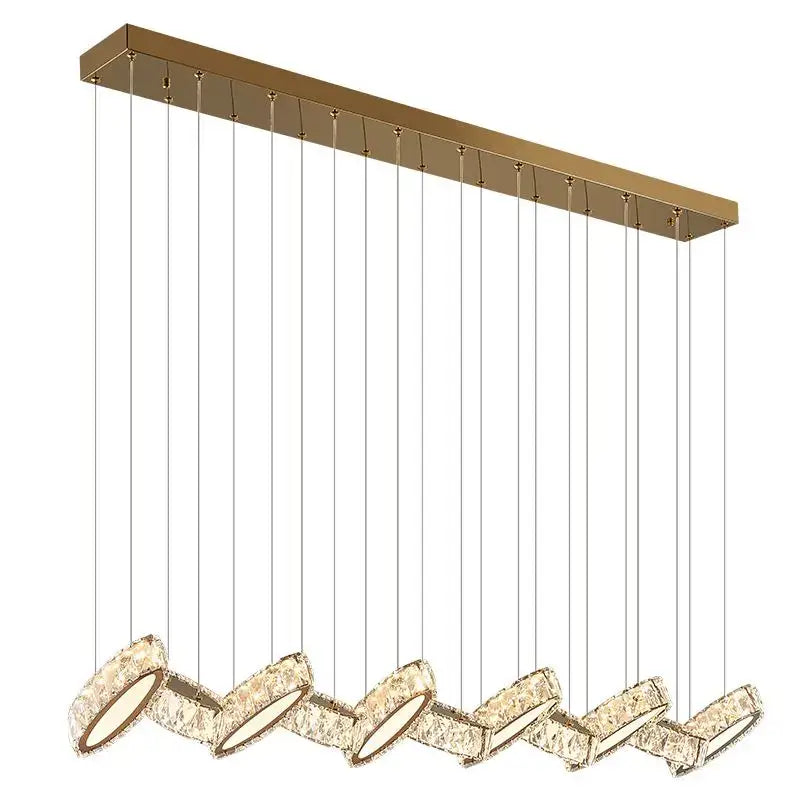 Modern gold decorbites crystal chandelier living room pendant light