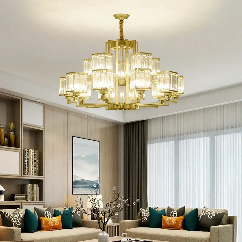 Modern bronze decorbites crystal chandelier living room lighting