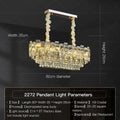 Luxury golden decorbites crystal light chandelier living room lamp
