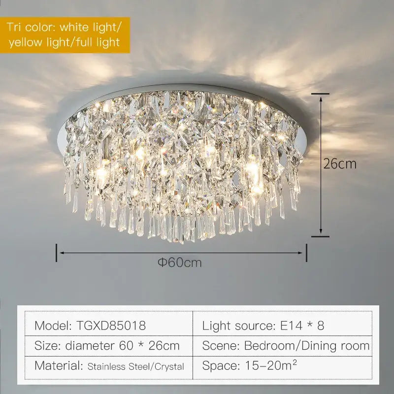Modern black decorbites crystal light living room chandelier