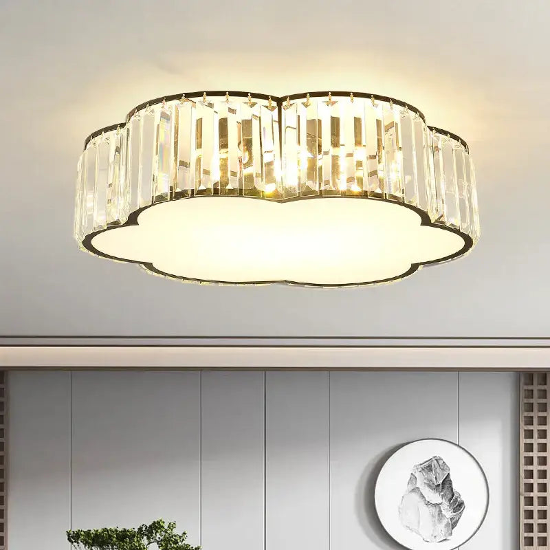 Modern cloud gold ceiling light living room decorbites crystal light