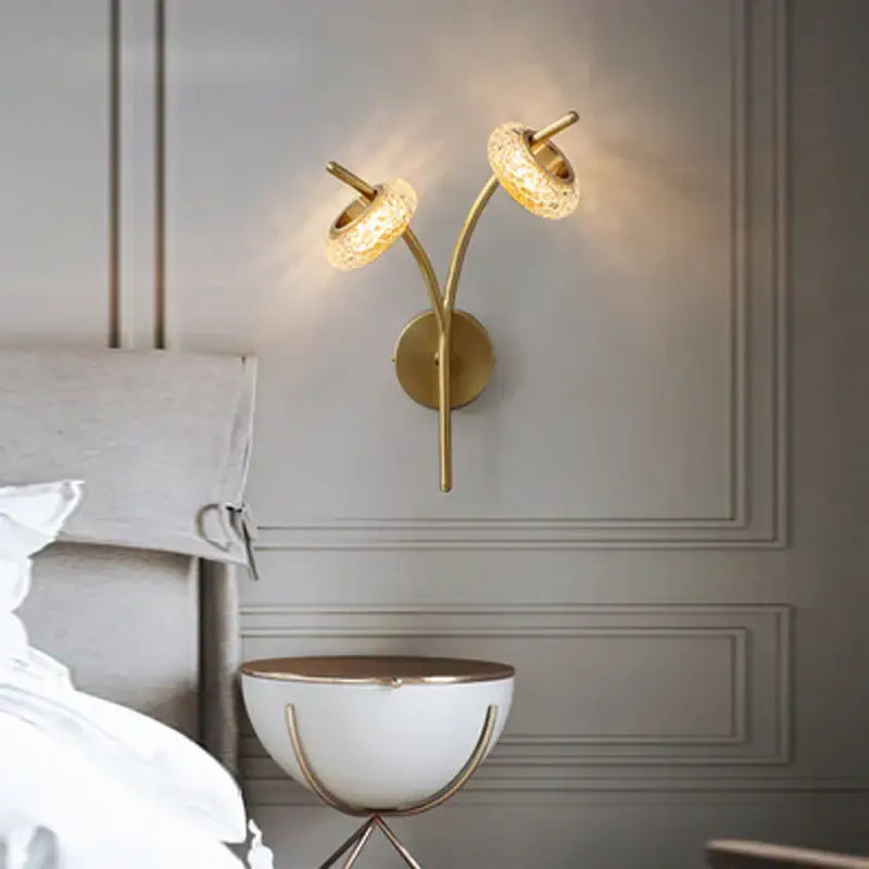 Modern gold crystal lustre led chandelier for dining room