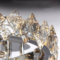 Modern chrome crystal luxury ceiling light living room led glow