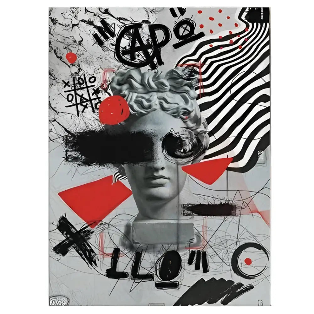 Classical david graffiti art canvas print bedroom wall decor