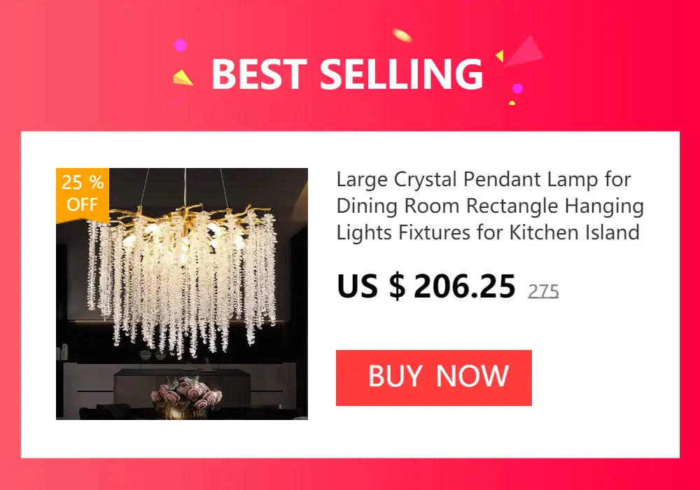 Modern chrome branching crystal chandelier living room lamp package