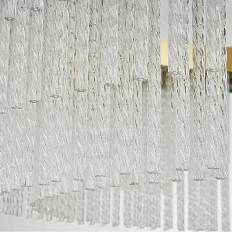 Modern gold luster crystal chandelier dining room pendant light