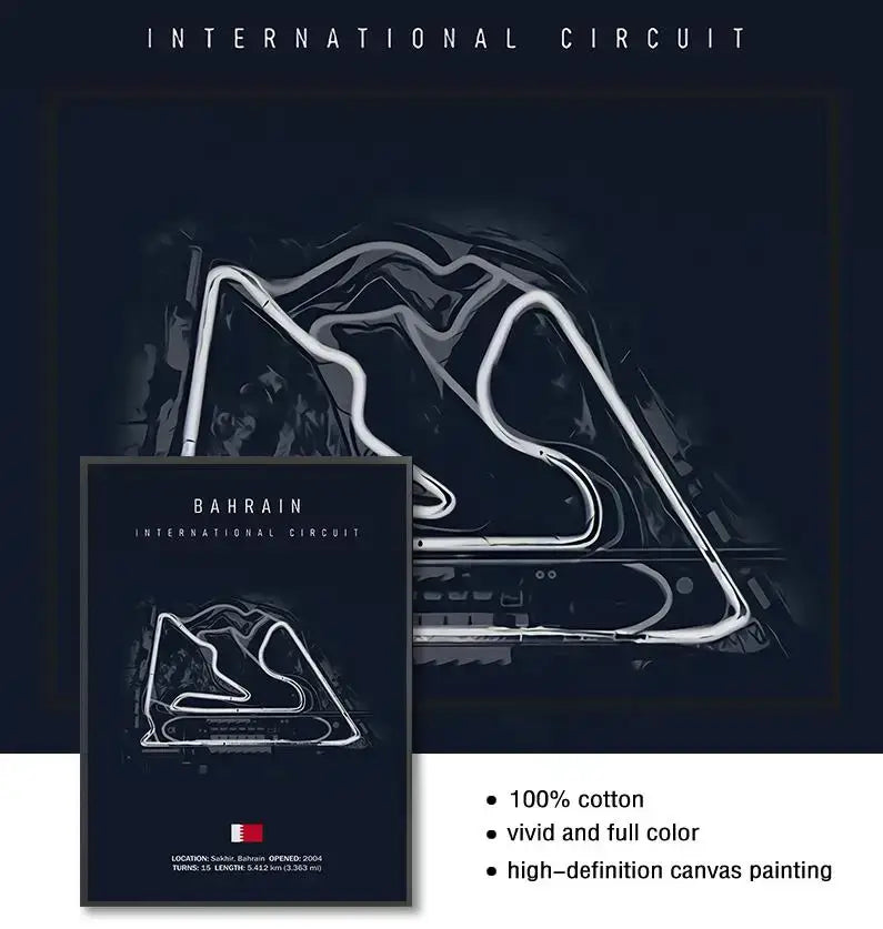 Circuit canvas painting blue and white gilles villeneuve living room
