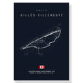 Circuit canvas painting blue and white gilles villeneuve living room