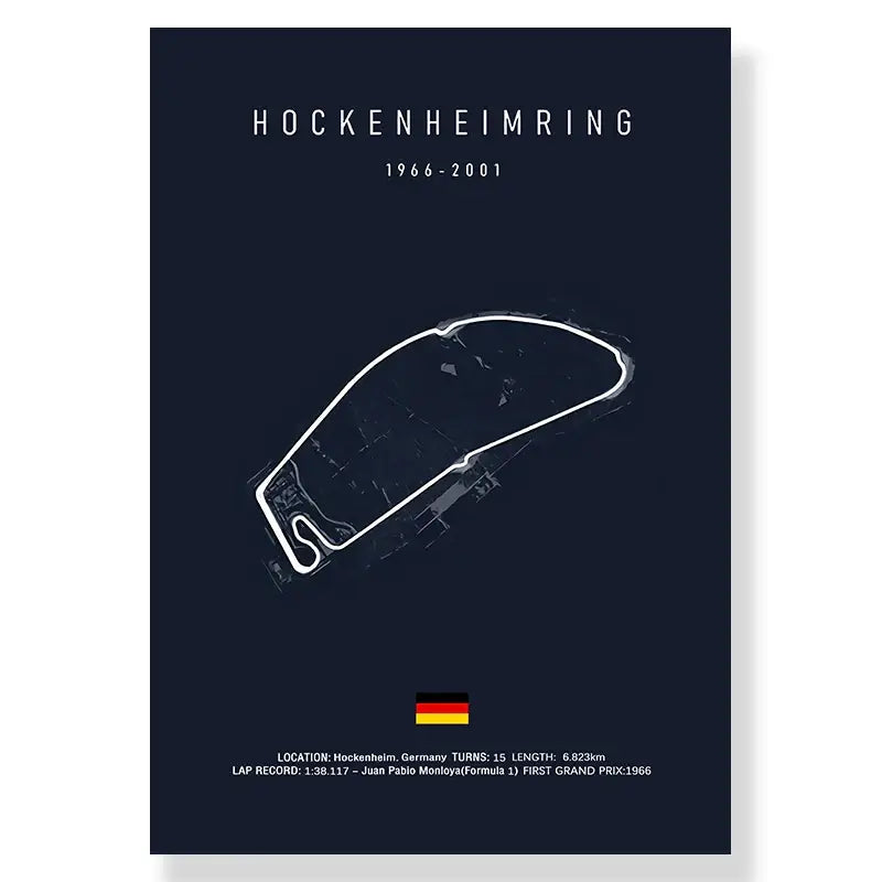Circuit de la sarthe race track canvas wall art living room decor