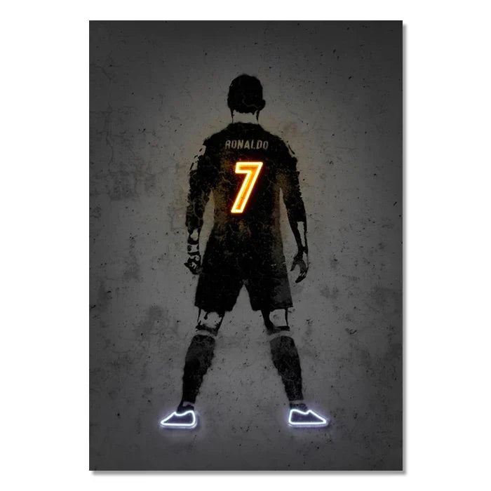Neon basketball player silhouette wall art bedroom neon style decor