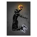 Modern basketball neon wall art print bedroom modern home decor