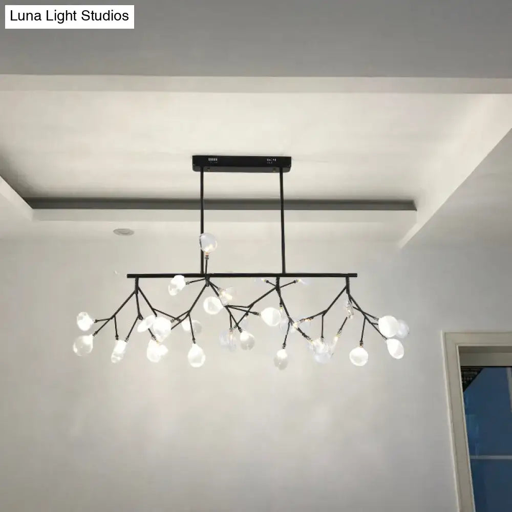Modern gold firefly led island pendant light for dining room