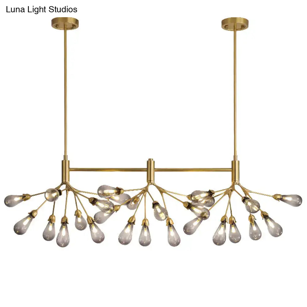 Postmodern brass finish firefly suspension light dining room chandelier