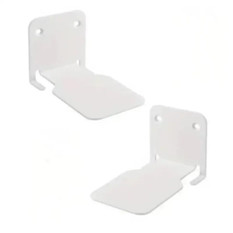 Modern black & white 2pcs floating bookshelf tablet stand bedroom