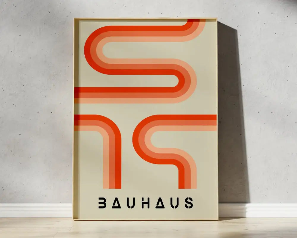 Colorful geometric bauhaus canvas poster living room home decor