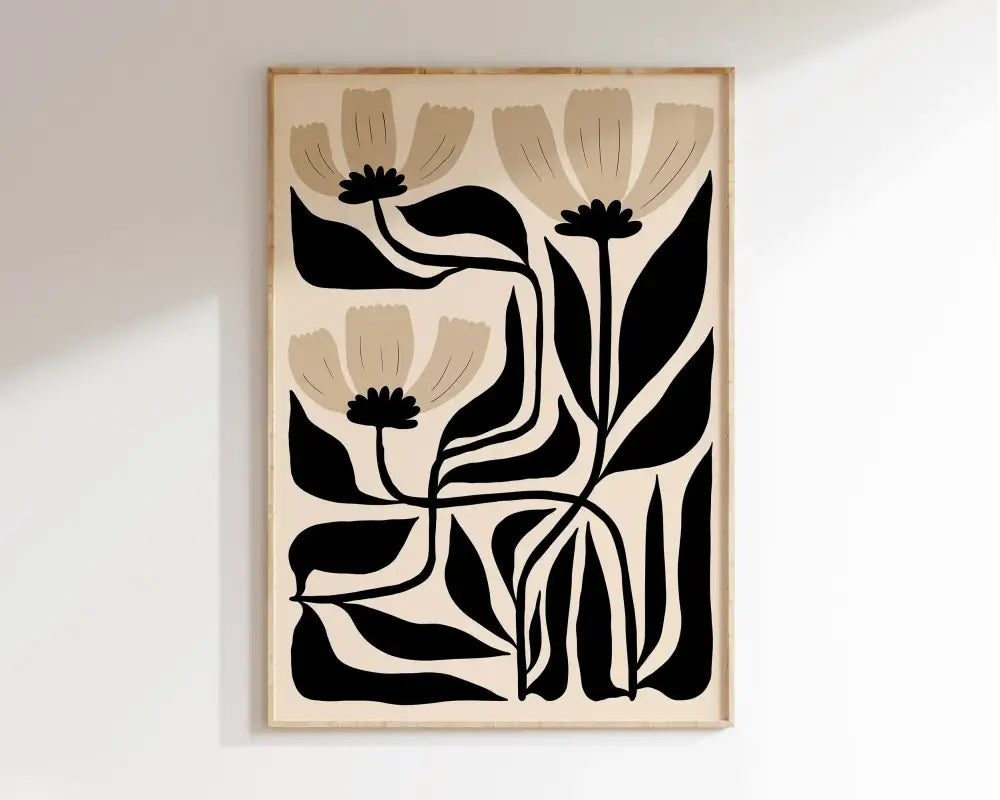 Geometric bauhaus green & pink wall art living room wood frame