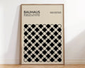 Bauhaus beige and black geometric canvas poster living room decor