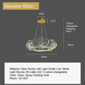 Modern gold ginkgo leaf chandelier dining room pendant light