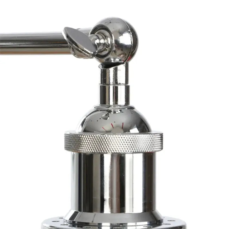 Industrial chrome glass 2-light wall sconce with pull chain for bedroom