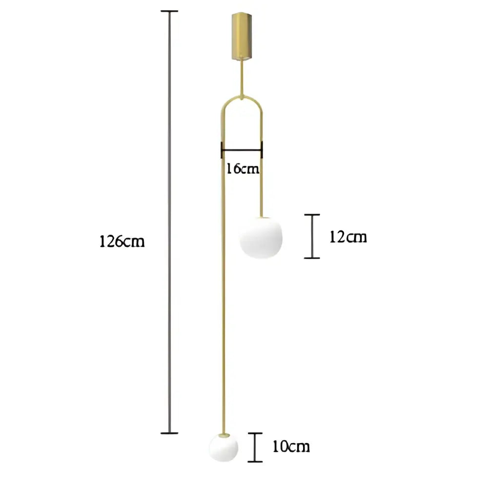 Minimalist glass ball brass pendant lights for bedroom lighting