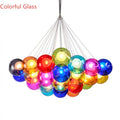 Modern glass bubble chandelier dining room pendant light