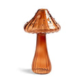 Colorful translucent glass mushroom shaped vase set living room decor