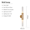 Modern gold textured glass wall lamp living room led light