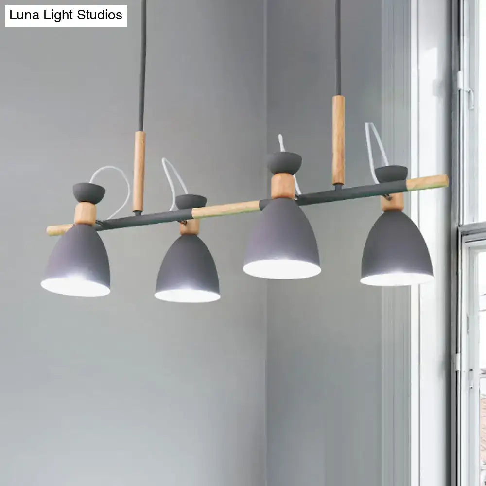 Modern white green bell island lamp kitchen pendant light